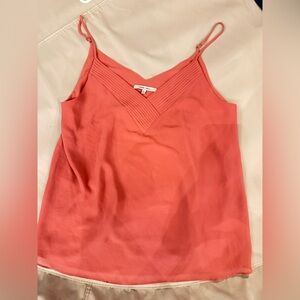 Naked Zebra Large V-neck Cami Adjustable Strap Coral Color